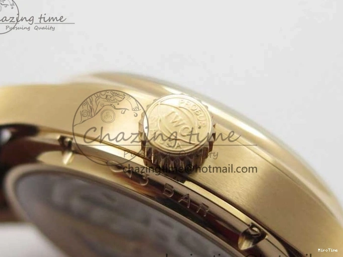 MIROTIME 0304 Premium Portugieser Perpetual Calendar IW503302 RG V9F 1:1 Best Edition Blue Dial on Black Leather Strap A 7098